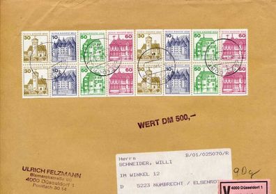 BERLIN Heftchenblatt Nr HB 20 BRIEF MEF X5BC47A
