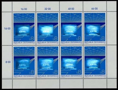 Österreich BLOCK Kleinbogen 1980-1989 Nr 1936 ungebraucht X70CD72