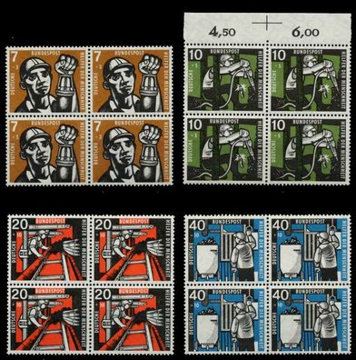 BRD 1957 Nr 270-273 postfrisch Viererblock X747F32