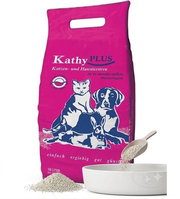 Theis KathyPLUS Katzenstreu 10l | Mineralisches Streu hochsaugfähig