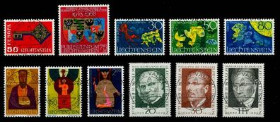 Liechtenstein Nr 495-505 zentrisch gestempelt Jahrgang X6A9186