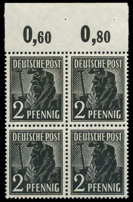 Kontrollrat Arbeiter Nr 943c P OR ndgz postfrisch VIERE X8205B2