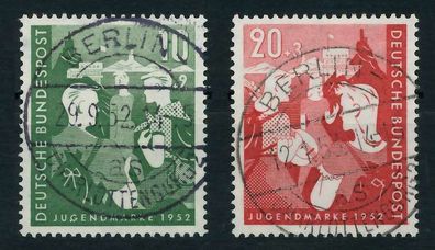 BRD BUND 1952 Nr 153-154 gestempelt X64259E