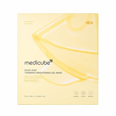 Medicube Brightening Kojic Acid Turmeric Gel Mask 4x28g