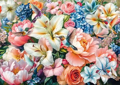 Blumen in Pastell