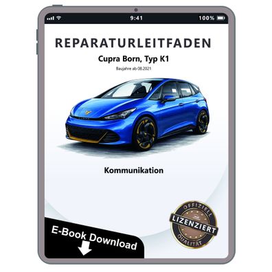 Cupra Born K1 ab 2021 Kommunikation Radio Navigation Reparaturanleitung eBook