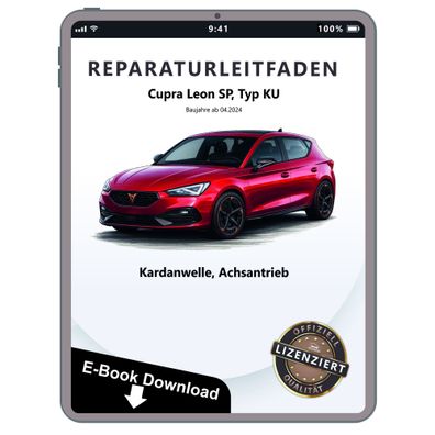 Cupra Leon SP KU ab 2024 Kardanwelle Achsantrieb hinten Reparaturanleitung eBook