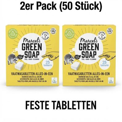 Marcel´s Green Soap - All-in-1-Geschirrspültabs Vegan - 2x25Tabs