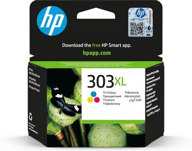 HP 303XL (T6N03AE) Original Druckerpatrone Farbe mit hoher Reichweite für HP ENVY 620