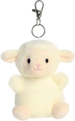 Aurora 26725 Palm Pals Woolly Lamb Clip-On, 10 cm, Plüschtier, weiß, 34139