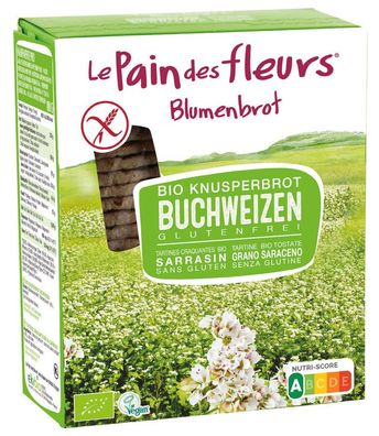 3x Blumenbrot - Le Pain des Fleurs Bio Knusperbrot Buchweizen 150g