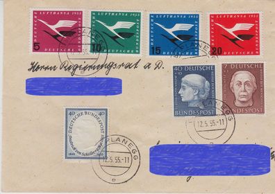 Germany BUND [1954] MiNr 0205-08 ( Brief ) [01] u. weitere