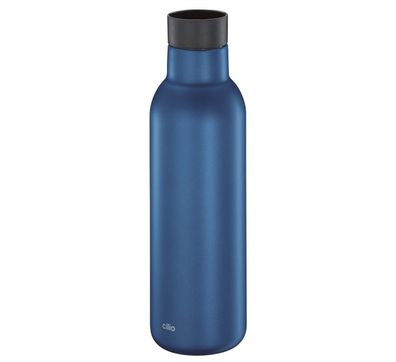 cilio tisch-accessoires Isoliertrinkflasche Deluxe 450 ml blau matt 113868