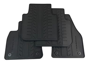 Original Gummimatten Seat Tarraco Gummi Fussmatten schwarz KN FR-Line 4 teilig