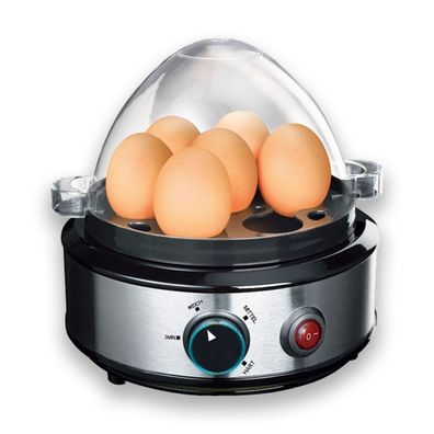 Eierkocher Edelstahl 7 Eier inkl. Messbecher mit Eipick 320-380W Egg Cooker NEU