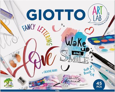 Giotto ART LAB FANCY Lettering mit Stifte und Buch