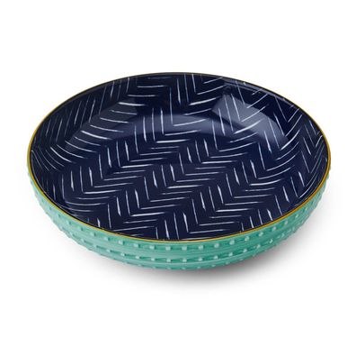 Mikasa Pasta-Bowl "Indigo Chevron" 900897
