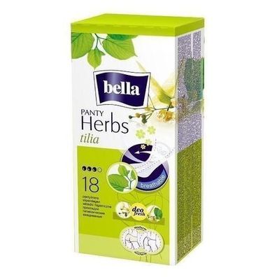 Bella Herbs Panty Tilia - 18 броя ароматизирани ежедневни превръзки