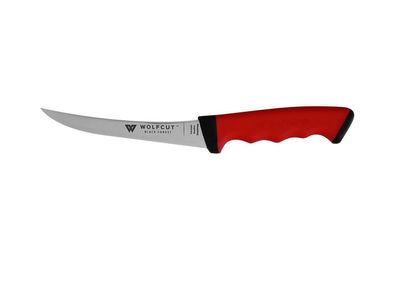 Ausbeinmesser 15 cm gebogene flex Klinge rutschfestem Soft Grip Griff Messer NEU