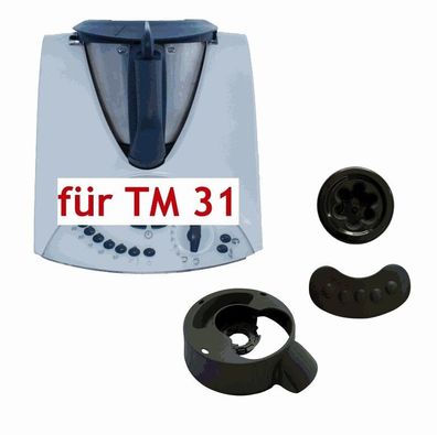 SET Kupplung Gummikappe Verriegelungsflansch Verriegelung passend Thermomix TM31
