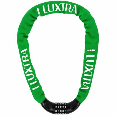 Luxtra Fahrradschloss mit Zahlencode | robust & sicher | Grün | 1 m