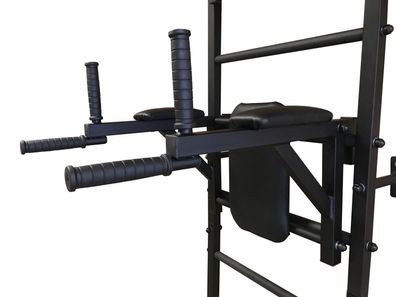 Sprossenwand Turnwand Kletterwand Turngerät 3 tlg Sportgerät Fitness Schwarz