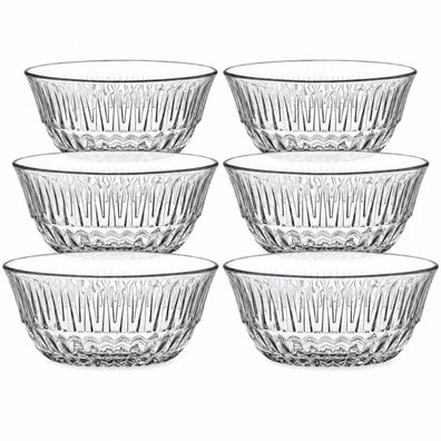 LAV Glasschalen 6er Set Dessertschalen Müslischalen spülmaschinenfest | 345ml