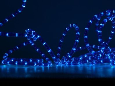 GEV Lichtschlauch, Blau, 9m, Anschlusskabel 1.5ml, super helle Glühlampen
