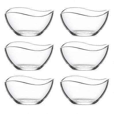 LAV Glasschalen 6er Set Dessertschalen Müslischalen spülmaschinenfest | 310 ml