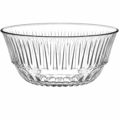 LAV Glasschale XL Salatschale | Servierschale | Obstschale | Ø22,5 cm | 2050ml