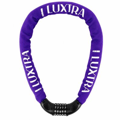 Luxtra Fahrradschloss mit Zahlencode | robust & sicher | Lila | 1 m
