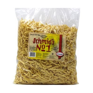 Schmid’s No.1 Frische Schlemmer-Spätzle 2,5 kg | Traditionell Schwäbisch