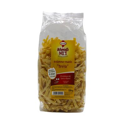 Schmid’s No.1 Breite Bandnudeln Breite 8 mm | Premium Eierteigwaren | 500 g