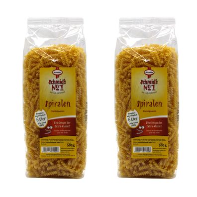 Schmid’s No.1 Schlemmer-Spiralen 2 x 500 g – Für aromareiche & saftige Gerichte