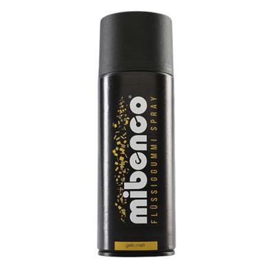 Mibenco Flüssiggummi Spray Gelb Matt 400ml