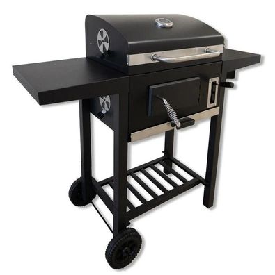 Trolley Holzkohlegrill mit Doppel-Seitenablagen
