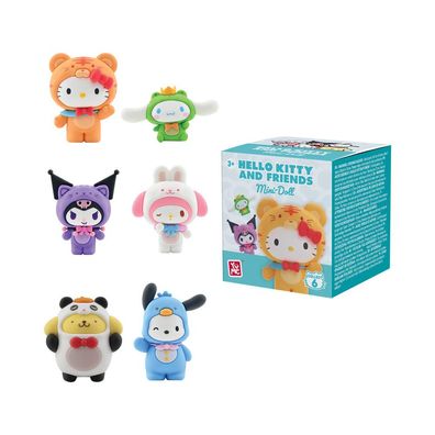 YuMe Hello Kitty and Friends mit Tierkostüm | Sanrio Figur | Blind Box | 5 cm