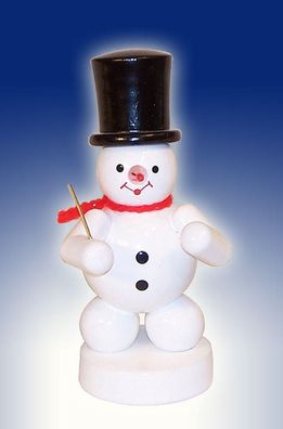 Weihnachtsdekoration Schneemann Dirigent Höhe 8cm NEU Schnee Eismann Winterfigur