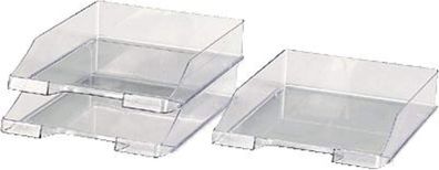 HAN Briefablage Klassik Transparent, 1 STÜCK, moderne, transparente und stapelbare Ab
