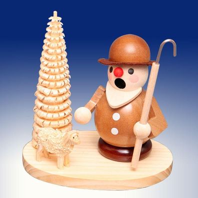 Räuchermann Schäfer mit Schaf BxHxt 9,5x9,5x7cm NEU Rauchmann Räucherfigur
