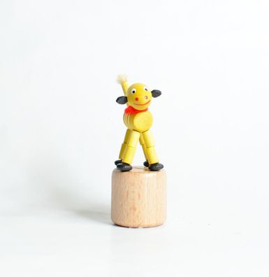 Holzspielzeug Wackelfigur Schaf Höhe=8cm Wackelfigur Dinosaurier rot Spielzeug