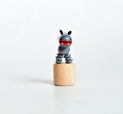 Holzspielzeug Wackelfigur Flusspferd Höhe=7cm NEU Spielzeug Wackeln Wackeltier