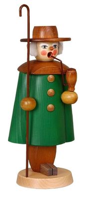 Räuchermann Schäfer grün groß HxBxT 27x12x9,5cm NEU Rauchen Rauchfigur Rauchmann