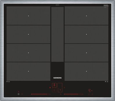 Siemens EX645LYC1E iQ700 Einbau-Induktionskochfeld autark 60cm Edelstahl-Rahmen