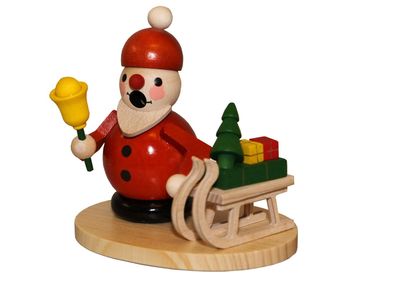Räuchermann Ruprecht mit Schlitten BxHxt 9,5x9,5x7cm NEU Rauchmann Räucherfigur