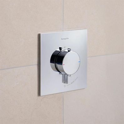 hansgrohe Ecostat Comfort E Thermostat Unterputz für 1 Verbraucher, Chrom