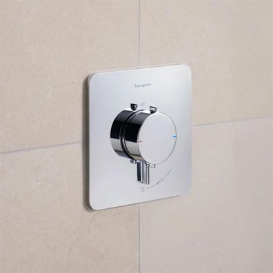 hansgrohe Ecostat Comfort Q Thermostat Unterputz für 1 Verbraucher, Chrom