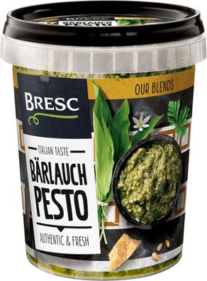 Bresc Bärlauch Pesto 2x 450g intensive Kräutermischung grünes Pesto Würz-Sauce mild