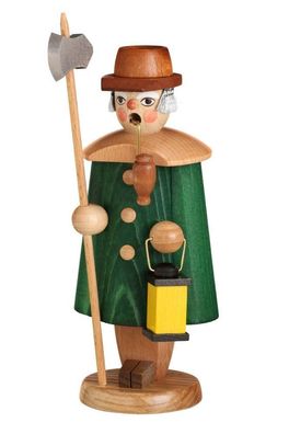 Räuchermann Nachtwächter grün mit Laterne HxBxT 20x8x7cm NEU Rauchen Rauchfigur