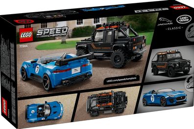 LEGO® Speed Champions 77264 Jaguar Project 7 & Land Rover Defender